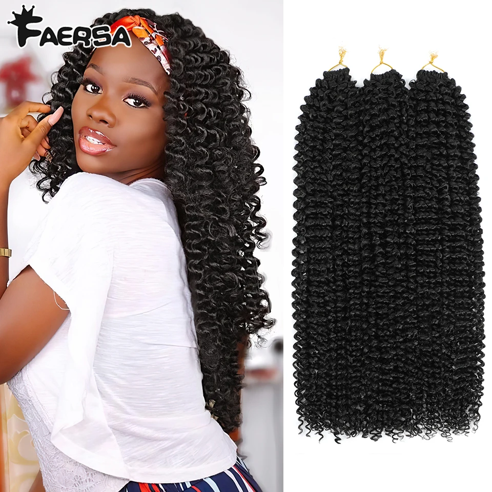 

22"Crochet Hair Water Wave Boho Braids Passion Twist Crochet Braid Hair Extensions Bohemian Braiding Hair For Black Women