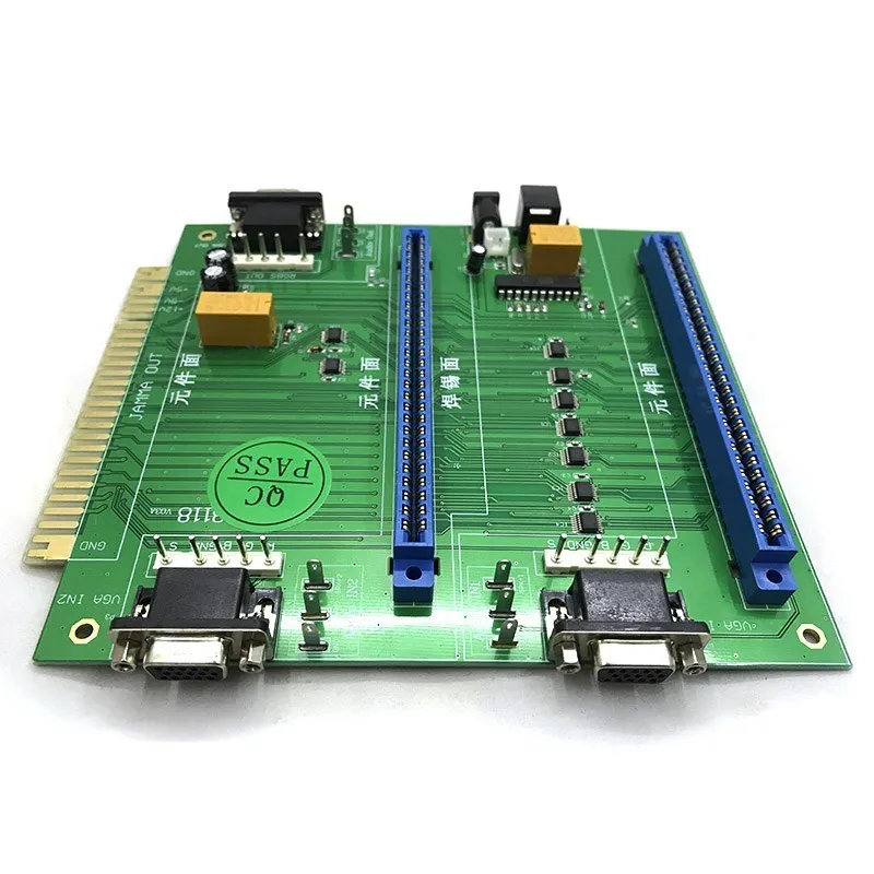 2 In 1 Multi JAMMA Switcher 다중 게임 PCB 보드 토글 스위치 원격 제어 CGA VGA 아케이드 기계 오디오 컨트롤러