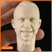  Unpainted Head Sculpt 1/6 Head 1/6 White Model Heath Ledger Angry Expression Joker 