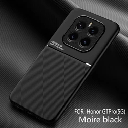 Slim Non-Slip Protective Case with Magnetic Car Holder and Shockproof Design for Honor GT Pro (Black)