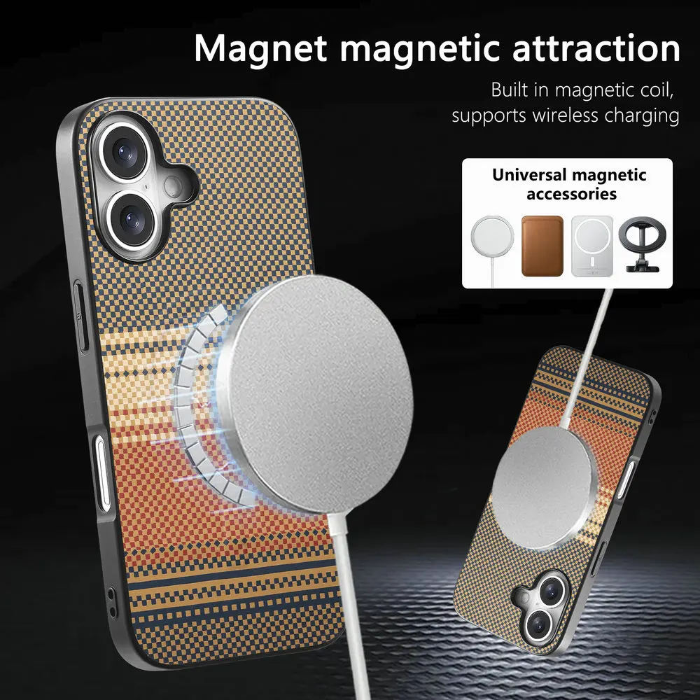 Luxury Wireless Charging Magnetic Back Cover