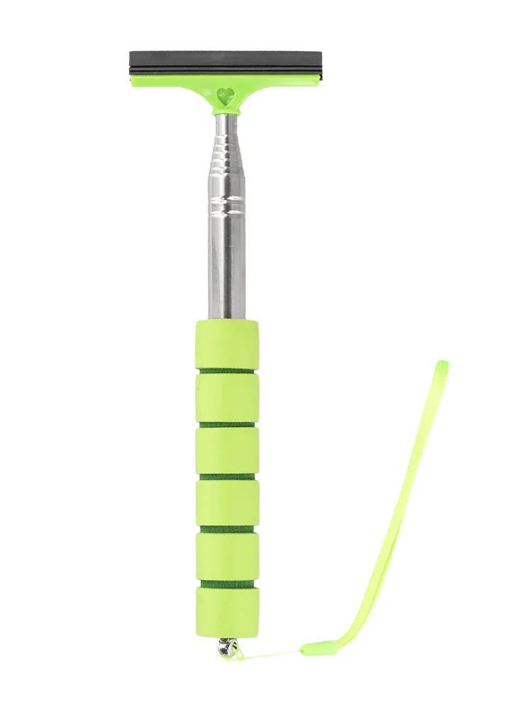 Car Telescopic Rearview Side Mirror Squeegee Glass Cleaning Tools Window-Cleaning Brush Handheld Wiper Scraper Stretchable