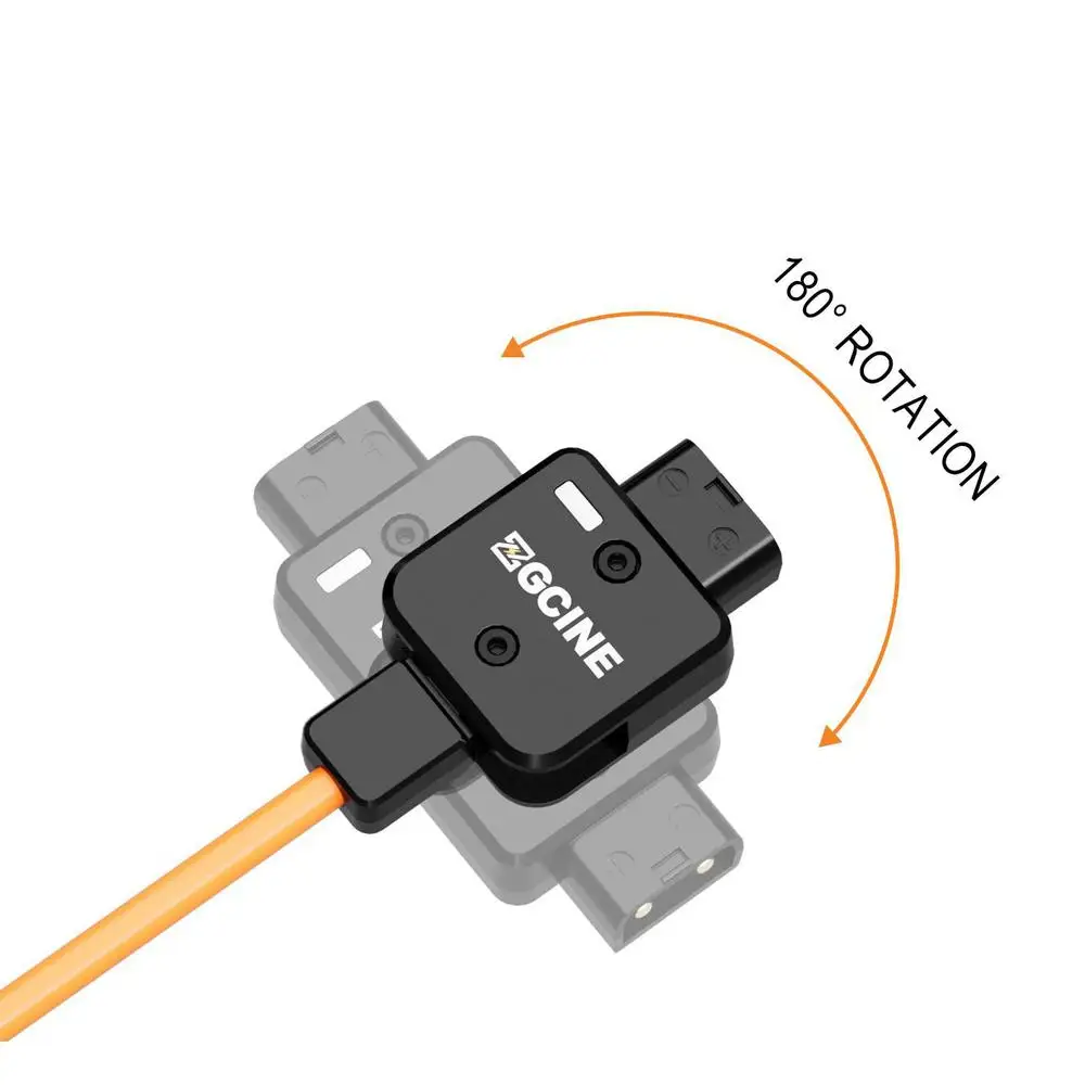 ZGCINE DT-LMS DTap to Lemo 2Pin Male Power Cable for Select RED ARRI and SONY Ca