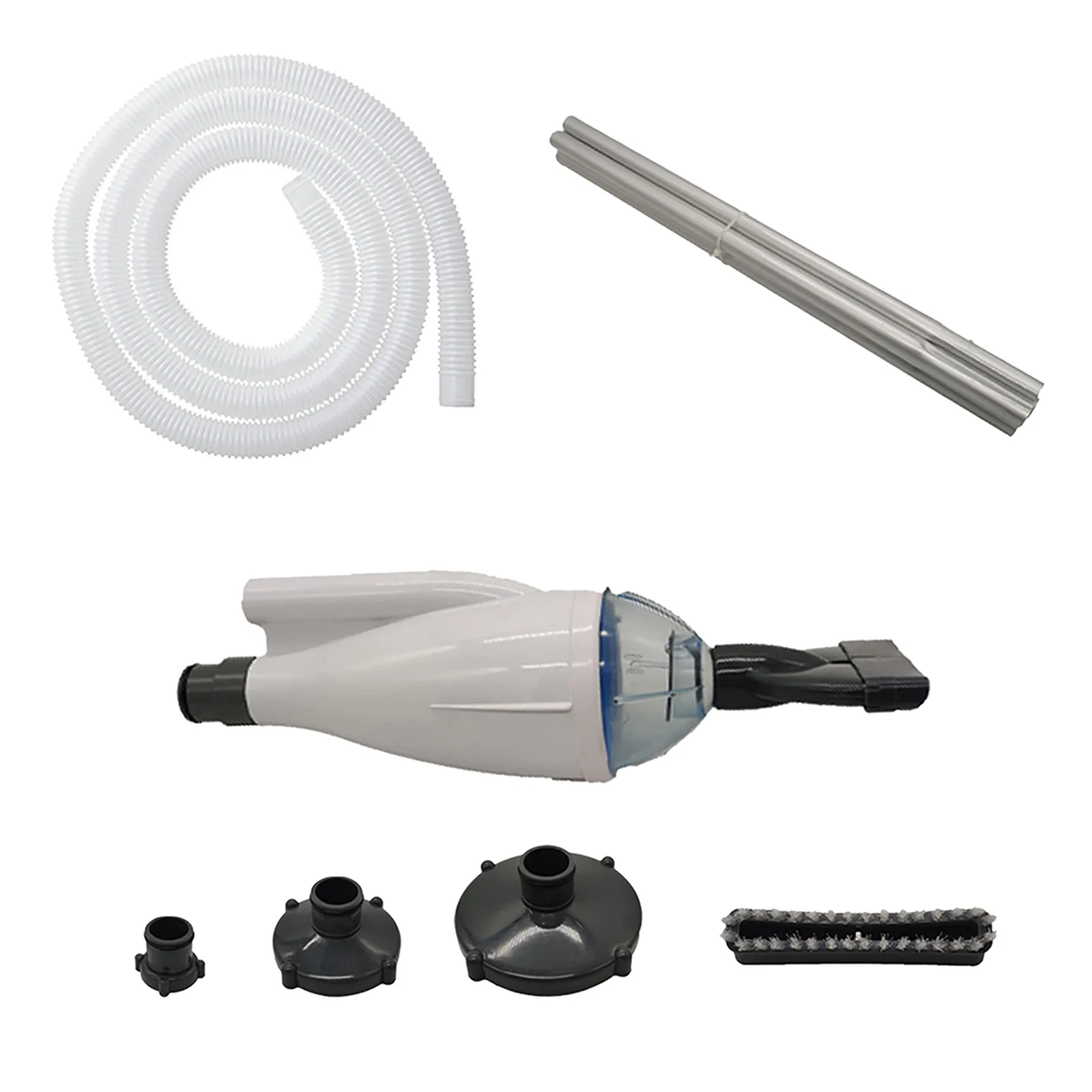 

Above Ground Swimming Pool Handheld Vacuum Cleaner Vacuum Cleaner Brush 4 Splicing Rod for Spa & Hot Tub Cleaning Tools kit