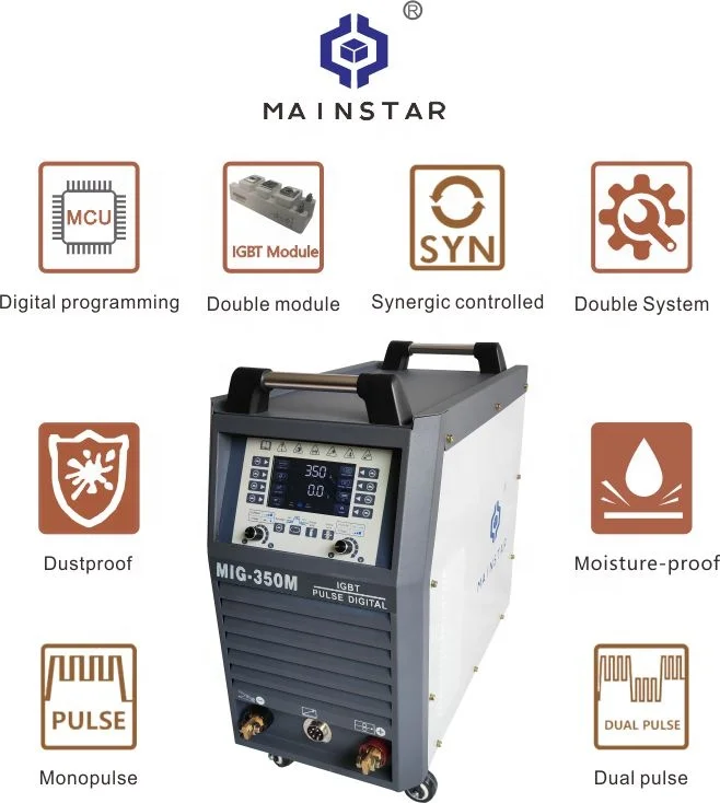 Double Pulse Mig Welders Industrial Mig Welding Machine 350 Mig Welding Machine Aluminium 220V 380v 440v 3