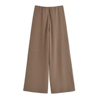 Simple Style Wide Leg Pants 2 Pieces Sets For Women Ruched Pin Vest Top Trousers Women's Suit 2025 New Casual Woman Outfits - Image 5