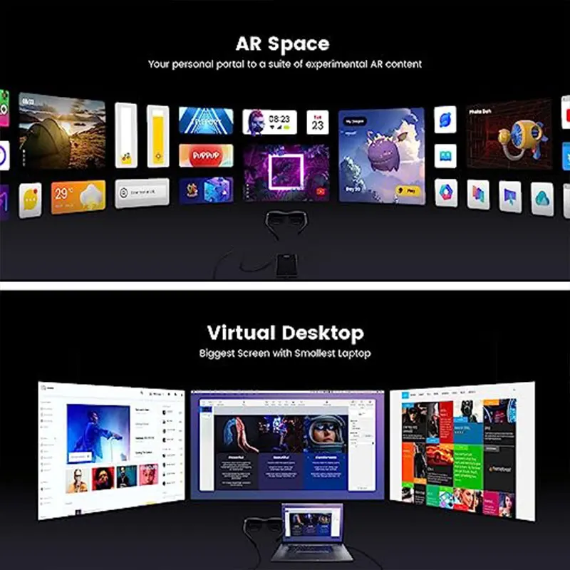 Gafas Vr Gafas XREAL Air AR Pantalla Virtual De 201