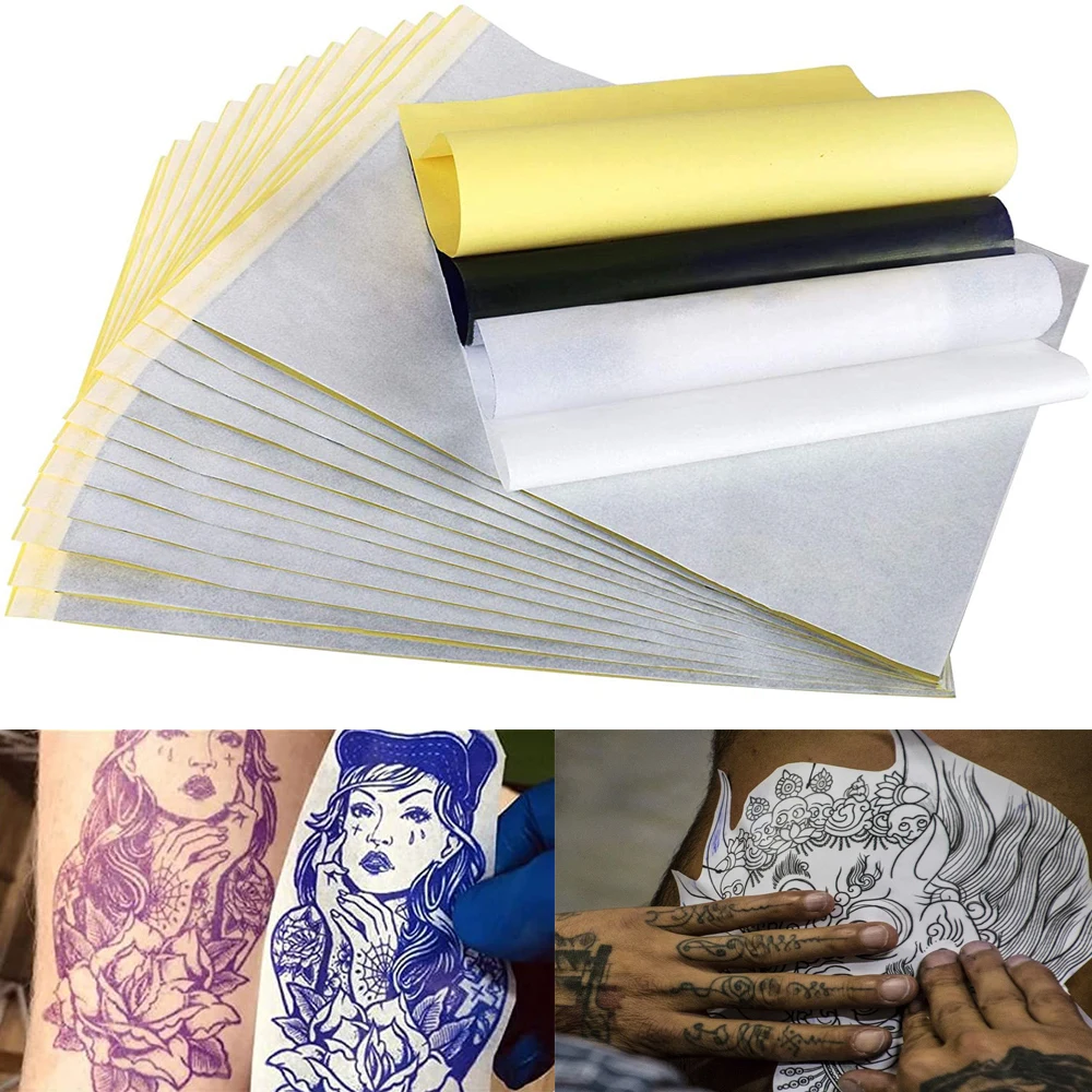 

10/30/50/100pcs Tattoo Transfer Papers A4 Size Thermal Copier Stencil Tattoo Printer Paper 4 Layers Anesthetic Tattoo Supplies