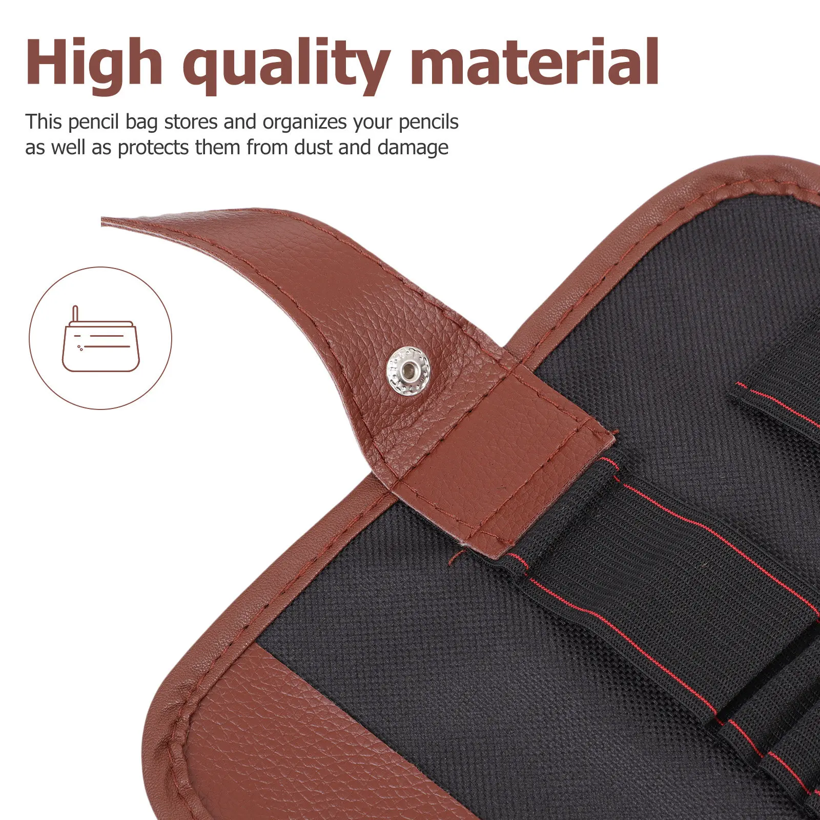 2Pcs 캔버스 연필 롤링 파우치 프리미엄 아트 페인팅 펜 주최자 가방 컬러 연필 유화 용품 학교