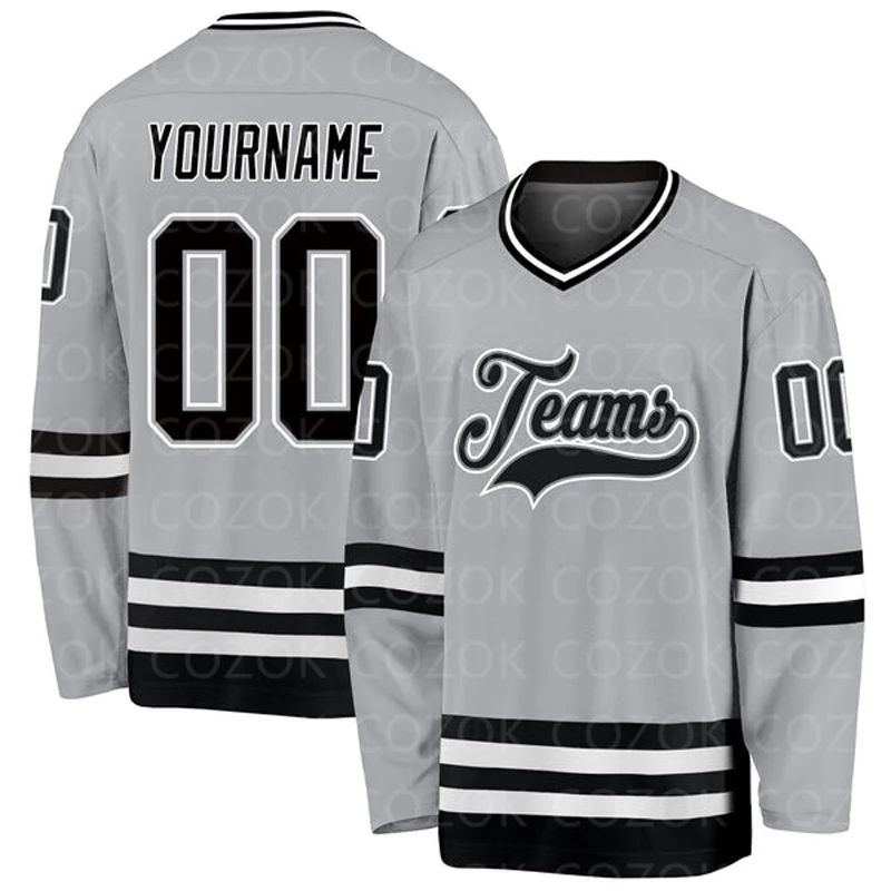 

Custom Gary Black Hockey 3D Print You Name Number Men Women Ice Hockey Jersey Competition Training Jerseys