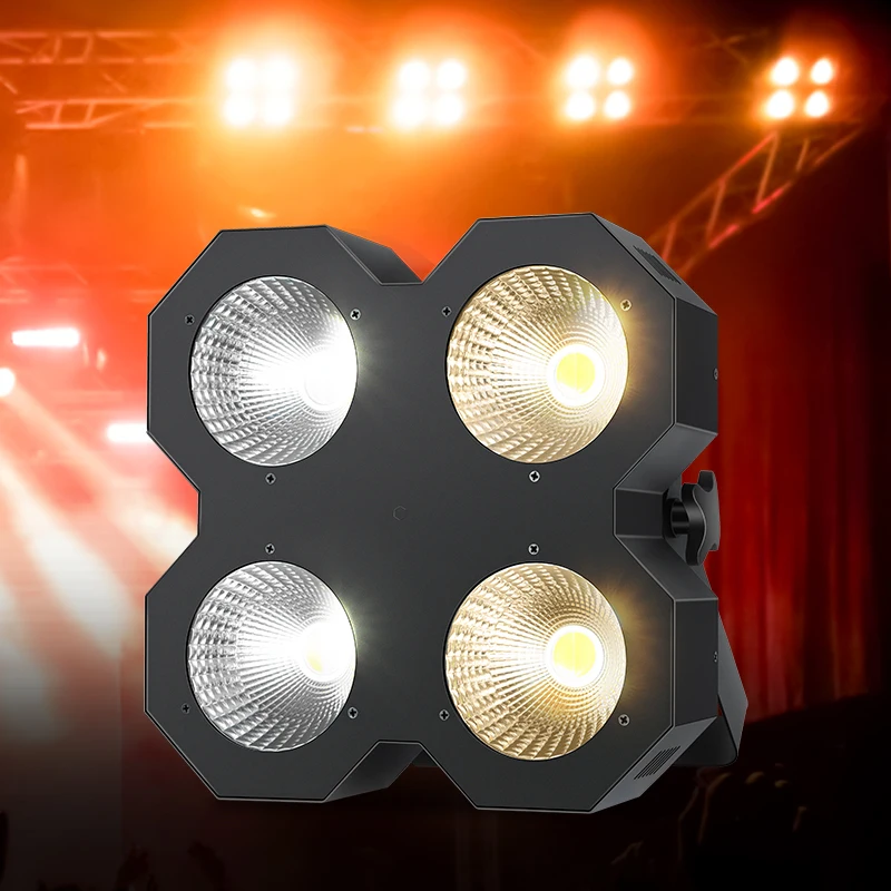 

4 Eyes LED Audience Light 4*50W Warm+Cool White 2IN1 COB For DJ Party Dance Disco Music Wedding Theater Stage Lighting Effect