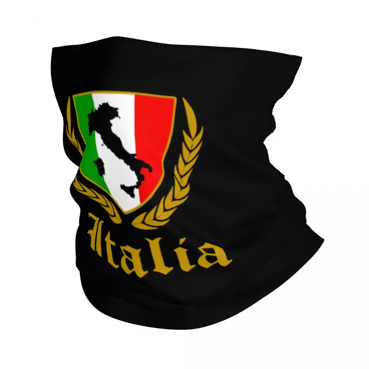 

Italia Italy Italian Flag Bandana Neck Cover Printed Map Mask Scarf Warm Headwear Hiking Unisex Adult Washable