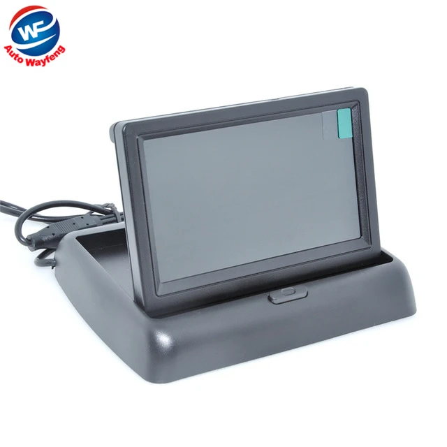 

High resolution 4.3" Color TFT LCD Car Rearview Mirror Monitor 4.3 inch 16:9 screen DC 12V car Monitor for DVD Camera VCR