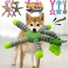 Indestructible Large Dog Sound Squeaky Toys Animals Shape Pet Soft Plush Chew Molar Training Toy Puppy Bite Teeth Dental Toys 2