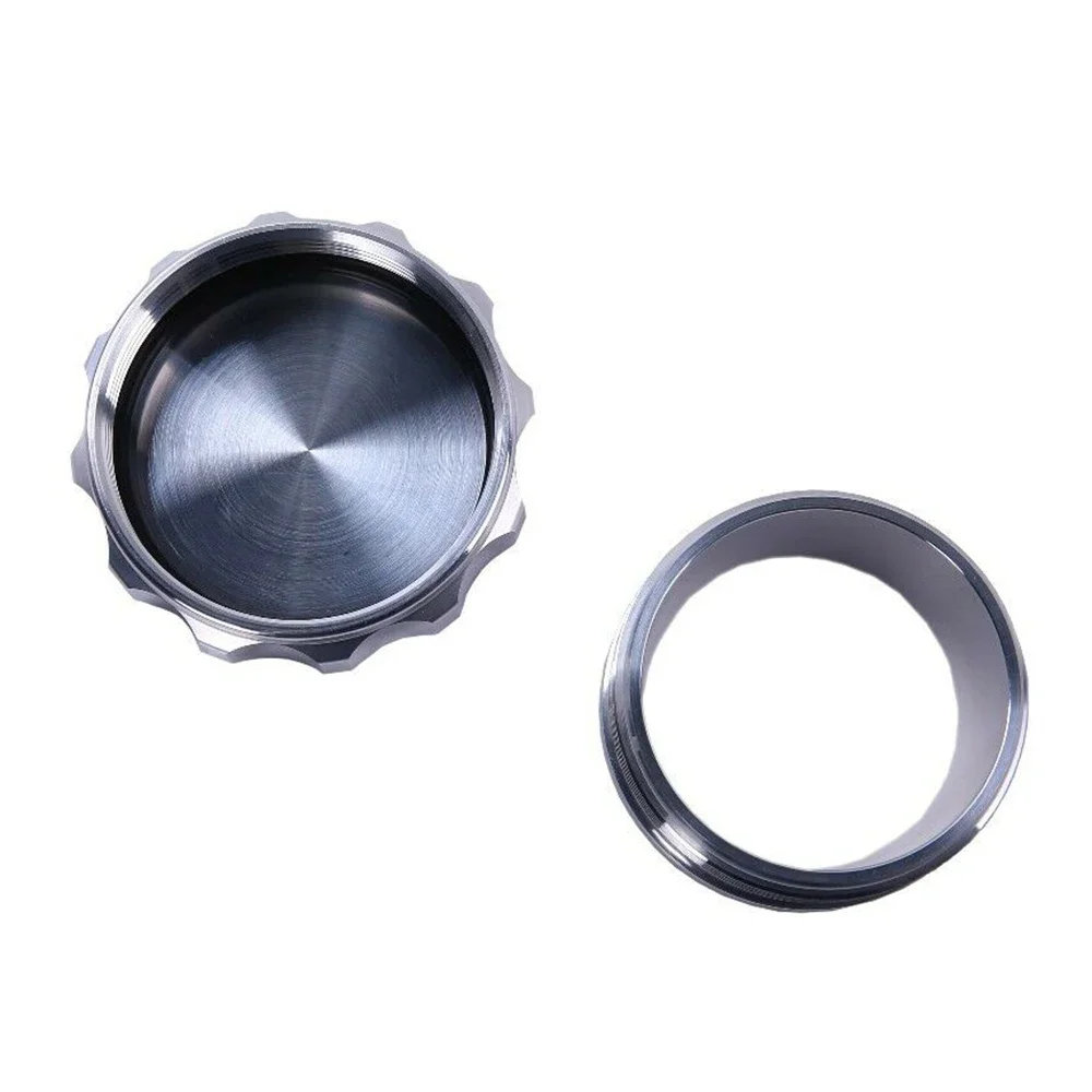 Aluminium Alloy Weld-On Filler Neck and Cap for Oil, Fuel, and Water Tanks - Silver Replacement Accessory