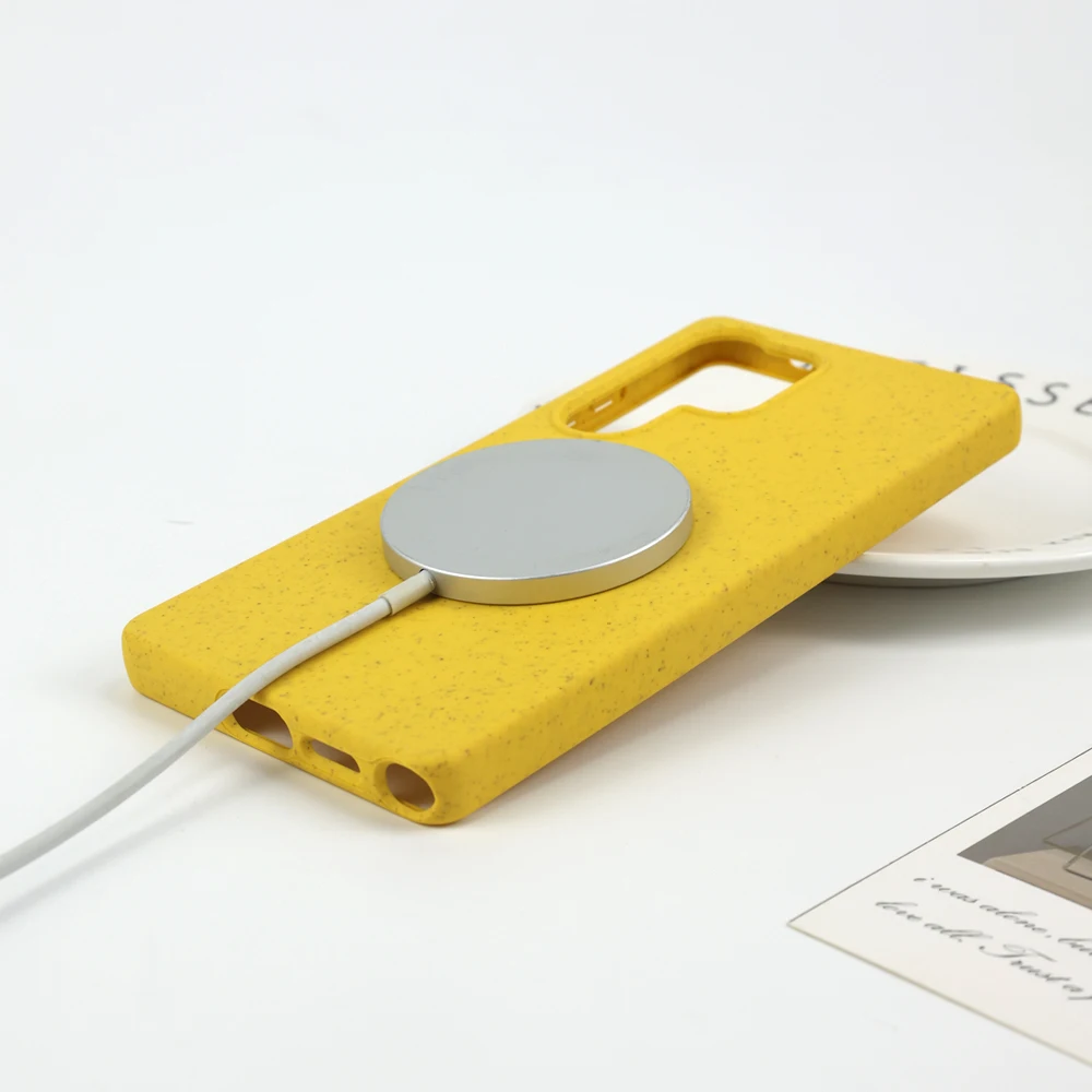 Eco-Friendly Wheat Straw Silicone Phone Case Cover - Soft and Durable Protection
