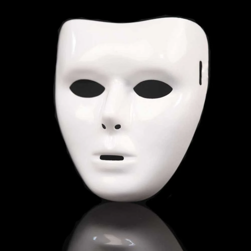 1 stücke Kreative Weibliche Scary Weiß Blank Volle Gesicht Masken Mode Halloween DIY Scary Maske Männliche Festliche Party Dekoration masken Neue – Detail 7