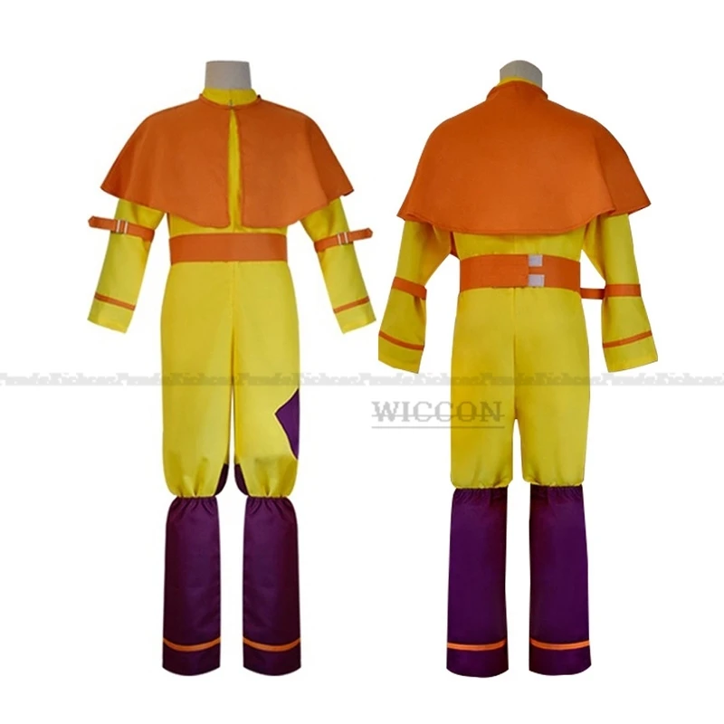 

Avatar:The Last Airbender Avatar Aang Cosplay Costume Jumpsuit Outfits Halloween Carnival Suit Movie Avatar The Last Airbender