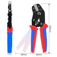 Kit de pinces SN-58B pour outil de sertissage à cliquet, pour bornes XH2.54/DuPont2.54/2.8/4.8/6.3/non isolées/ferrule (0.25-1.5mm 2) 23-16AWG 5