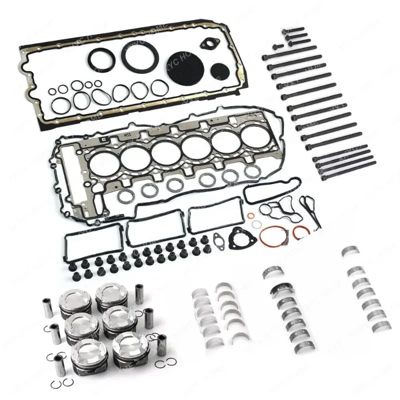 1Set N55B30 N55B30A Motore Pistoni Guarnizioni Guarnizioni Cuscinetti Kit Di Ricostruzione Per F10 F20 F21 F23 F30 F32 F80 M 3.0L L6 Turbocompresso