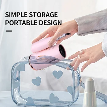 Portable Handle Compact Hair Dryer Foldable Low Noise Blower Dryer Hot Wind Long Life for Outdoor Travel 6