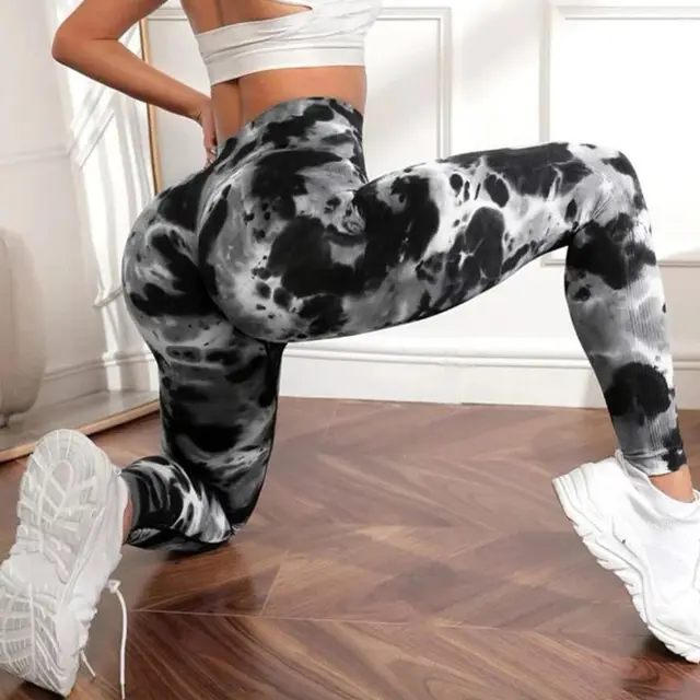 High Waisted Tie Dyed Leggings 4