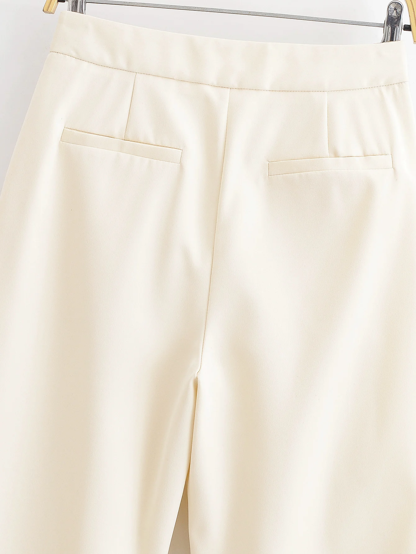 Women Elegant Pants Spring Autumn New Female Fashion Solid Color High Waist Wide-Leg Pants Lady Hight Street Leisure Pants