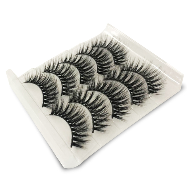 8 pairs 3D Mink Lashes Natural False Eyelashes Dramatic Volume Fake Lashes Makeup Eyelash Extension Silk Eyelashes