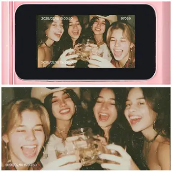 Mini Keychain Digital Camera 1080P HD ,Pocket-Size Camera Vlogging with Flash , Target retro digital camera, Concert, Travel 6