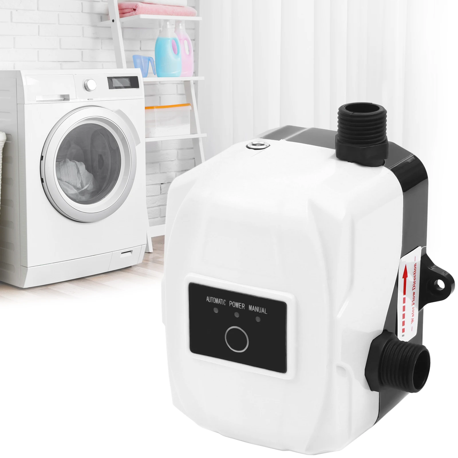 24V Portable Mini Pressure Booster Pump Automatic Boosting Pump Water Recirculating For Shower Kitchen 150W