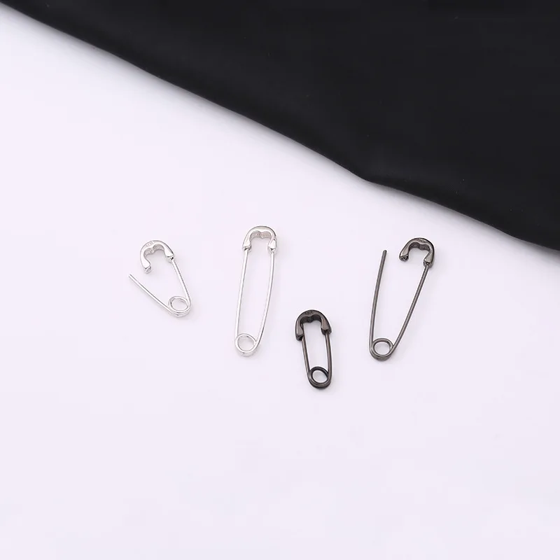 GNOCE Black Paperclip Earrings 925 Sterling Silver Fashion Stylish  Cartilage Earrings Gift for Women Men Girls Punk Goth Safety Pin Hoop  Dangle Earrings : Amazon.co.uk: Fashion