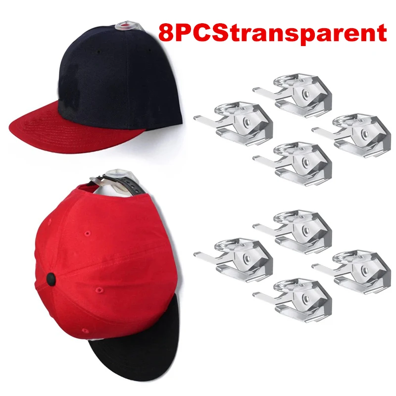 Appendiabiti Per Cappelli Da Baseball - 2 Grucce Con 20 Ganci A S, Organizer Da Parete In Legno E Metallo Per Armadio E Ingresso
