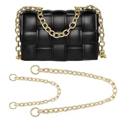 Shoulder Handbag Chain Large Aluminum O-shaped Bag Handle Bag Accessory Medium Gold All-match Bag Handle Link Chain Spring Ring