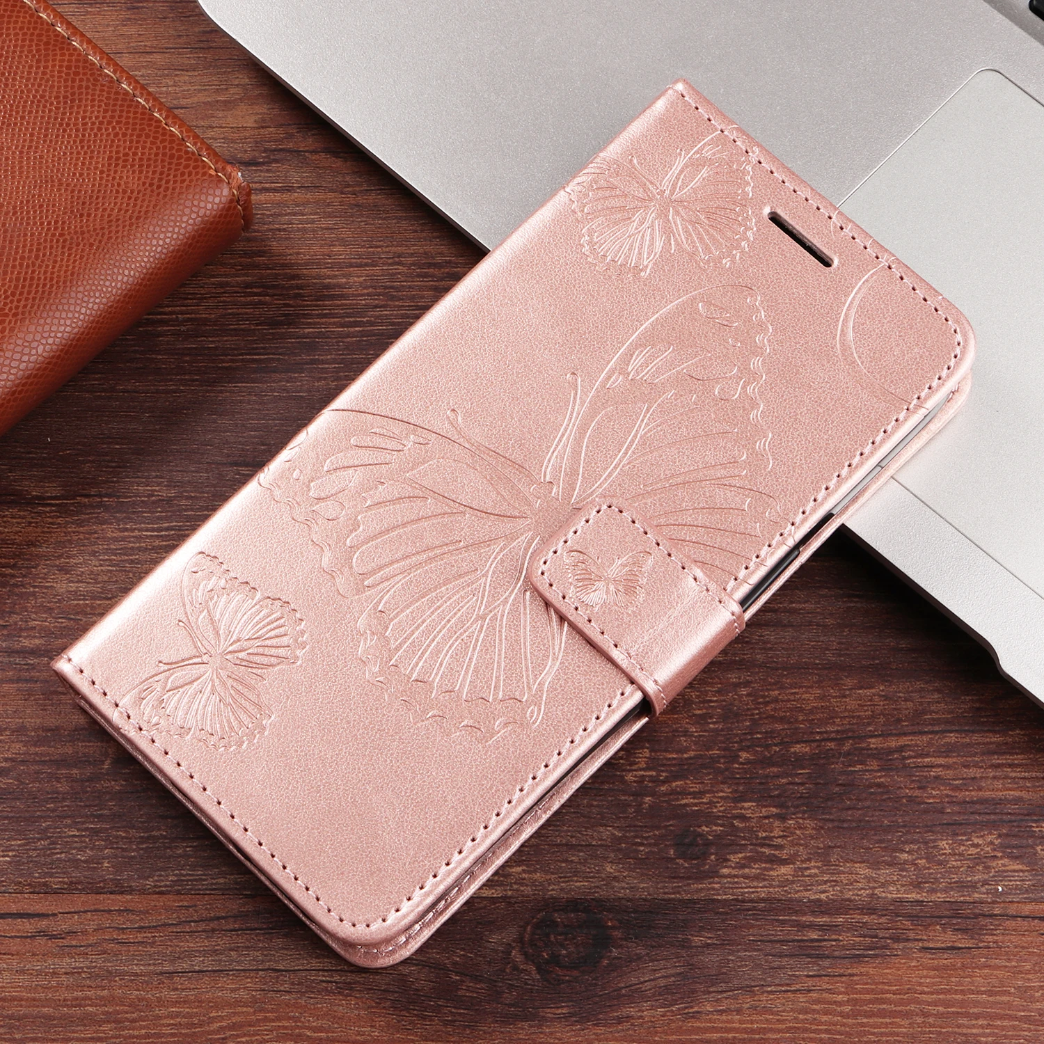 Butterfly Design Magnetic Leather Wallet Phone Case