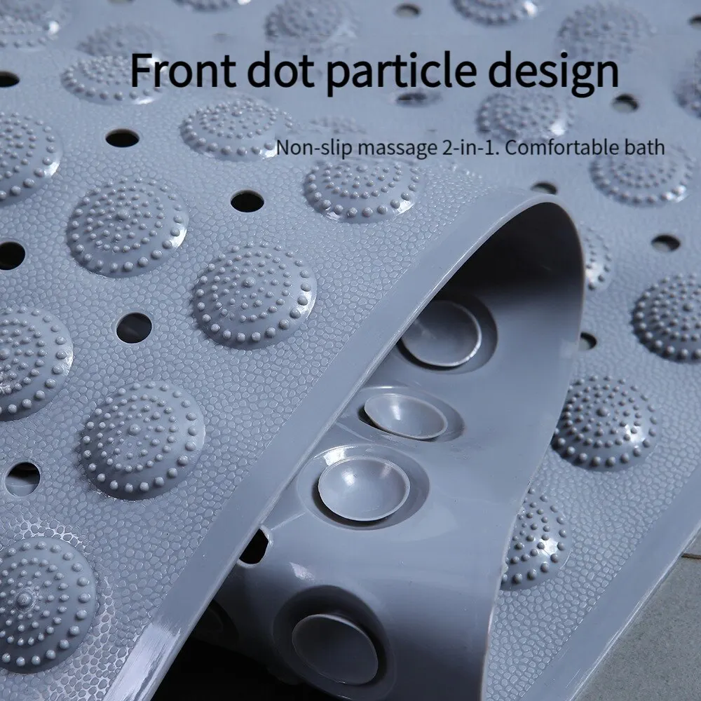 Non-Slip Shower Bath Mat with Suction Cups – Thick Hydrophobic Bathtub Massage Pad 3