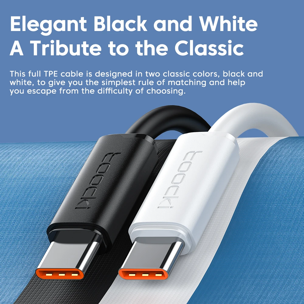 Toocki 1M 100W USB-C Fast Charging Cable
