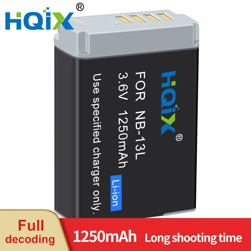 Hqix Per Canon Powershot G1 X Mark Iii Gx5 G5X Mark Ii G7 X Mark Iii Gx9 Sx620 Sx730 Sx740 Sx720 Fotocamera Nb-13L Caricabatterie Batteria