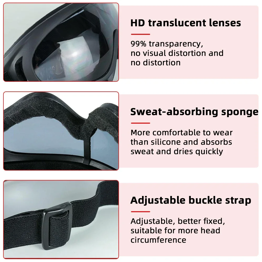 Outdoor Sports Goggles Swimming Waterproof Motorcycle Sunglasses Windproof Protection Skiing Cycling Racing Dustproof