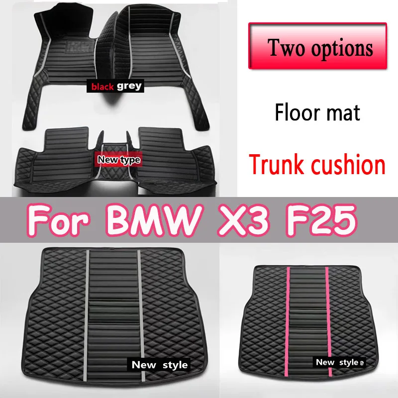 

Автомобильные коврики для BMW X3 F25 MK2 2011 ~ 2014, кожаный роскошный коврик, Защитные чехлы для детской комнаты, ковер, автомобильные аксессуары, интерьерные части