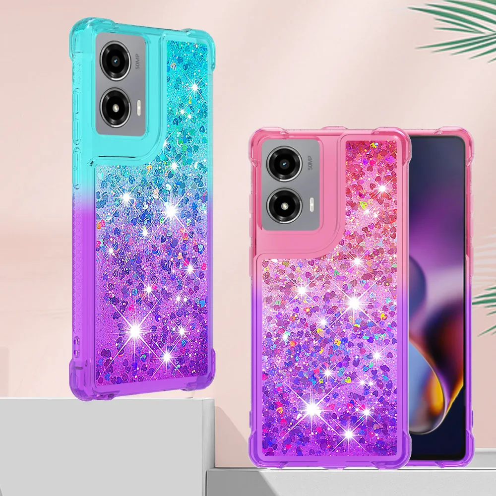 Dynamic Liquid Quicksand Bling 3D Glitter Phone Case - Stylish Protective Cover