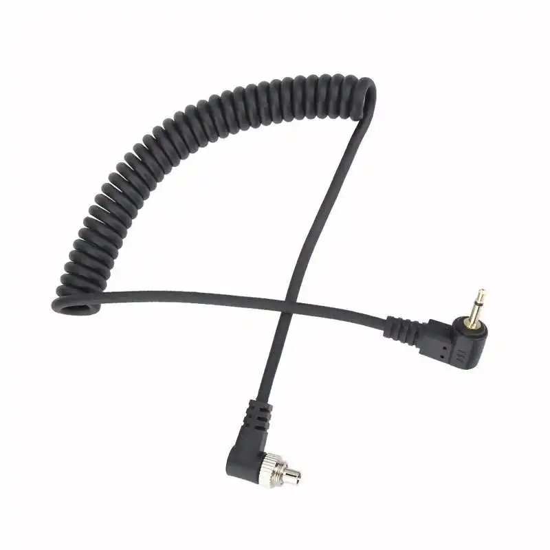 Camera Flashes Accessories 2.5mm to Male PC Flash Sync Cable Screw Lock for Trigger Studio Ligh,flash trigger,flash sync cable