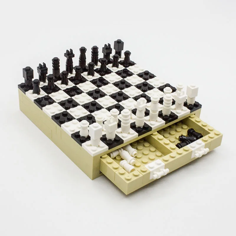 

Chess Set Blocks Toys Adults International Chess Game Travel Folding Chess Board Set Children Mini Bricks Kids Educational Gifts