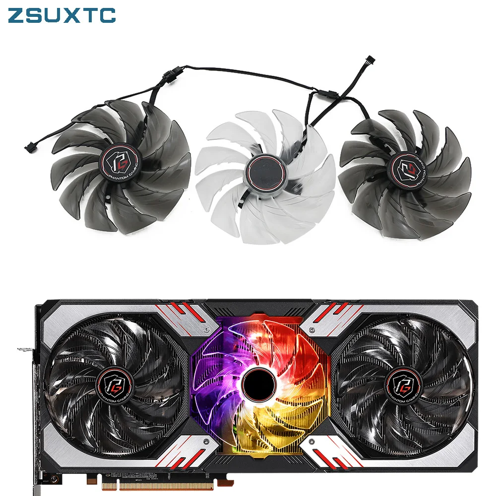 95Mm Fdc10U12S9-C Rx6800 6800Xt 6900Xt Gpu Fan Per Asrock Amd Radeon Rx 6800 Phantom Gaming Gamin Ventola Di Ricambio Per Scheda Grafica