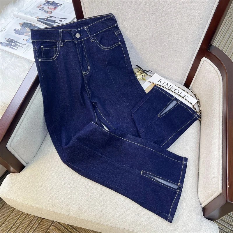 

New Jeans Women All-match High Waist Casual Fashion Vintage Comfortable Denim Mujer Cozy Korean Style Daily Students Streetwear