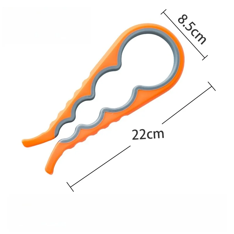 פותחן צנצנות מרובה תכליתי 4 ב-1 עמיד פלסטיק פותחני בקבוקים ילדים ידית קלה כלי מטבח גאדג'ט אביזרי בית