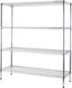 24" Deep x 48" Wide x 54" High 4 Tier Chrome Wire Shelving Kit | NSF Commercial Storage Rack Unit 1