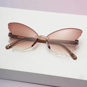 Children's butterfly lipless fashion sunglasses trendy outdoor cute casual sunglasses for boys and girls travel shades