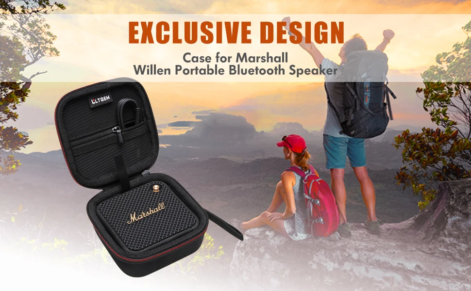 EVA Hard Case for Marshall Willen Portable Bluetooth Speaker Protective Carrying Storage Bag(only case)
