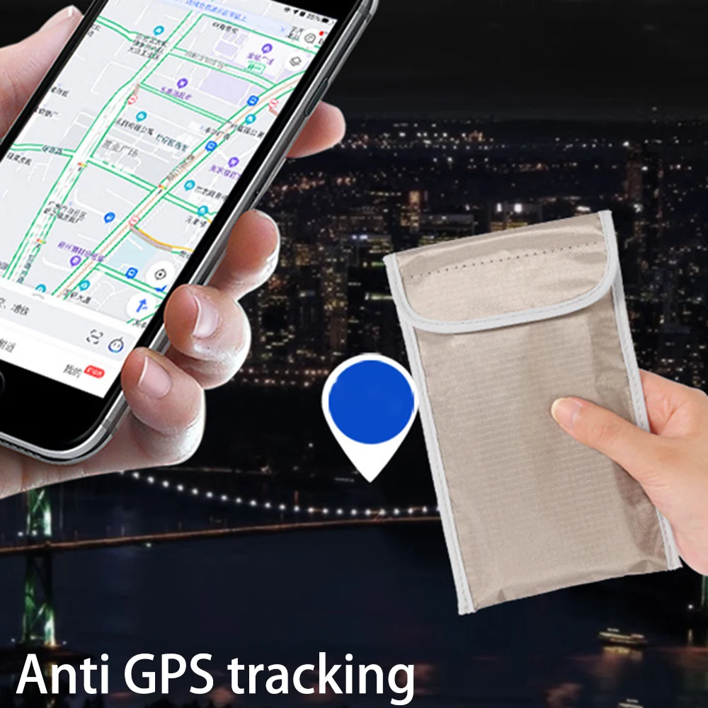 RF Signal Blocking Faraday Bag - Anti-Radiation & Anti-Tracking Pouch
