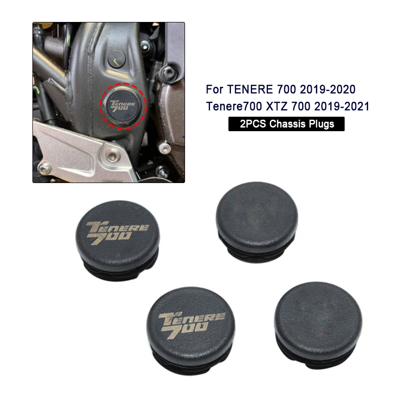 

For YAMAHA TENERE 700 XTZ700 Tenere700 XTZ 700 2019 2020 2021 Motorcycle Frame Hole Cover Caps Plug Decorative Frame Cap Set